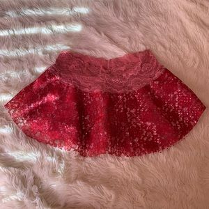 Pink/Red Black Swan Skirt
